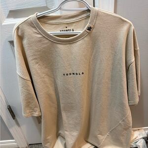 YoungLA Cream Crewneck Tee